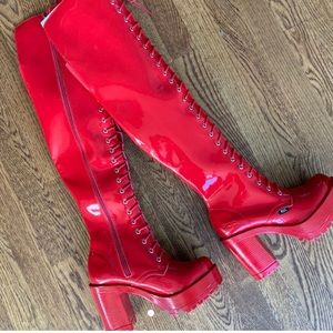 Red Vegan Lavish Roc Boots Australia